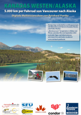 Filmplakat 5.000 km per Fahrrad von Vancouver nach Alaska